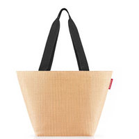 Sac à provisions M raffia black - Visuel 0